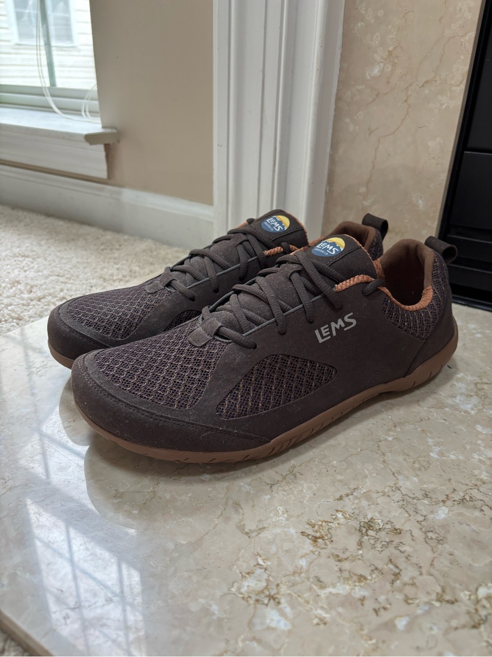 NEW Lems Primal 2 Brown Barefoot Minimalist Zero Drop Running Shoes, Sz Mens 13